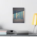 Be Still Psalms 46:10 Canvas Wall Art — Matte Stretched Inspirational Print