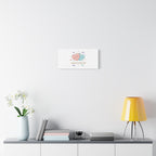 Love Is in the Air Heart Illustration Canvas | Micro‑Romance Galentine’s Pastel
