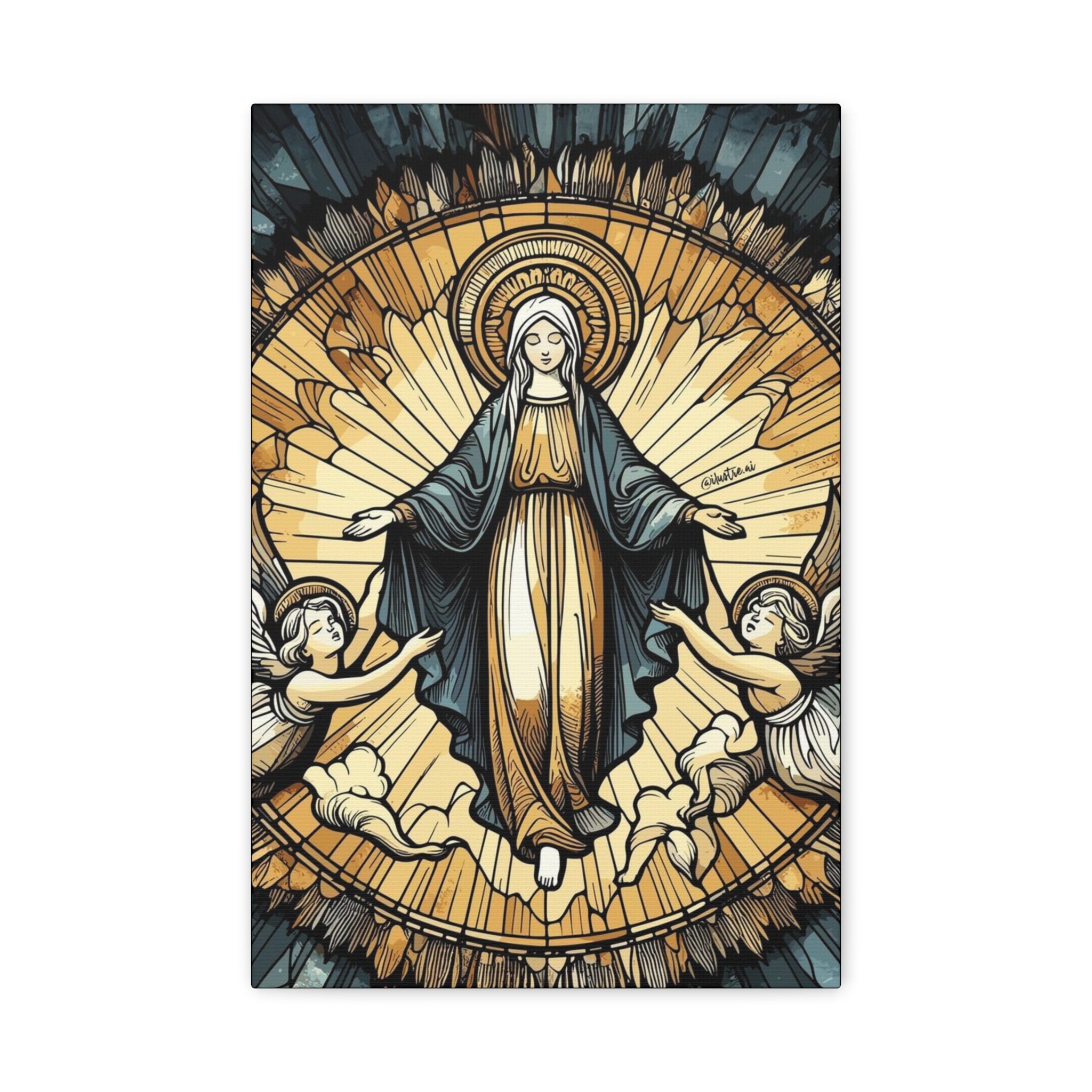 Virgin Mary - Mystic Matte Canvas, Stretched, 1.25"