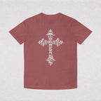 Faded Cross Graphic T-Shirt — Vintage Religious Tee