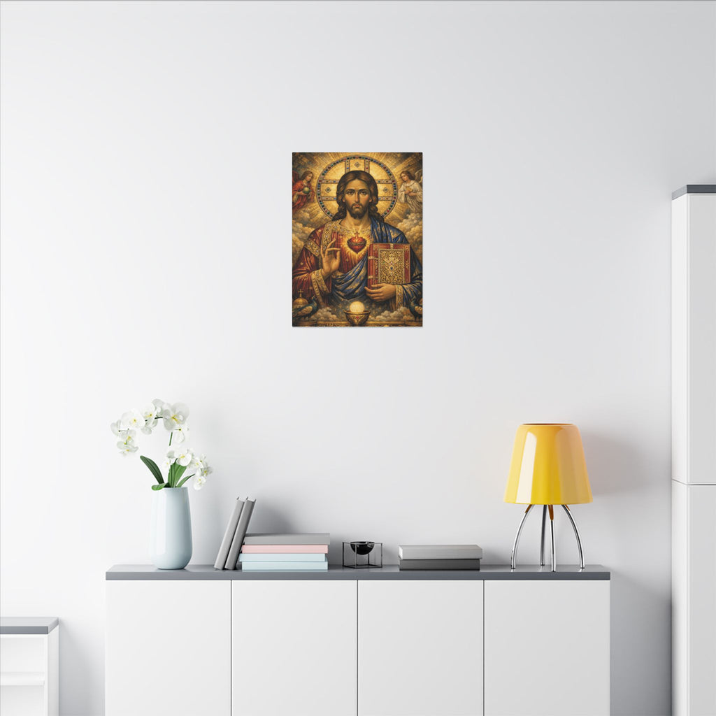 Saint of Saints Matte Canvas Print — Religious Christian Wall Art