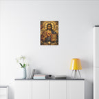 Saint of Saints Matte Canvas Print — Religious Christian Wall Art