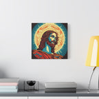 Iconic Jesus Portrait – Religious Canvas Wall Art Matte Stretched Canvas