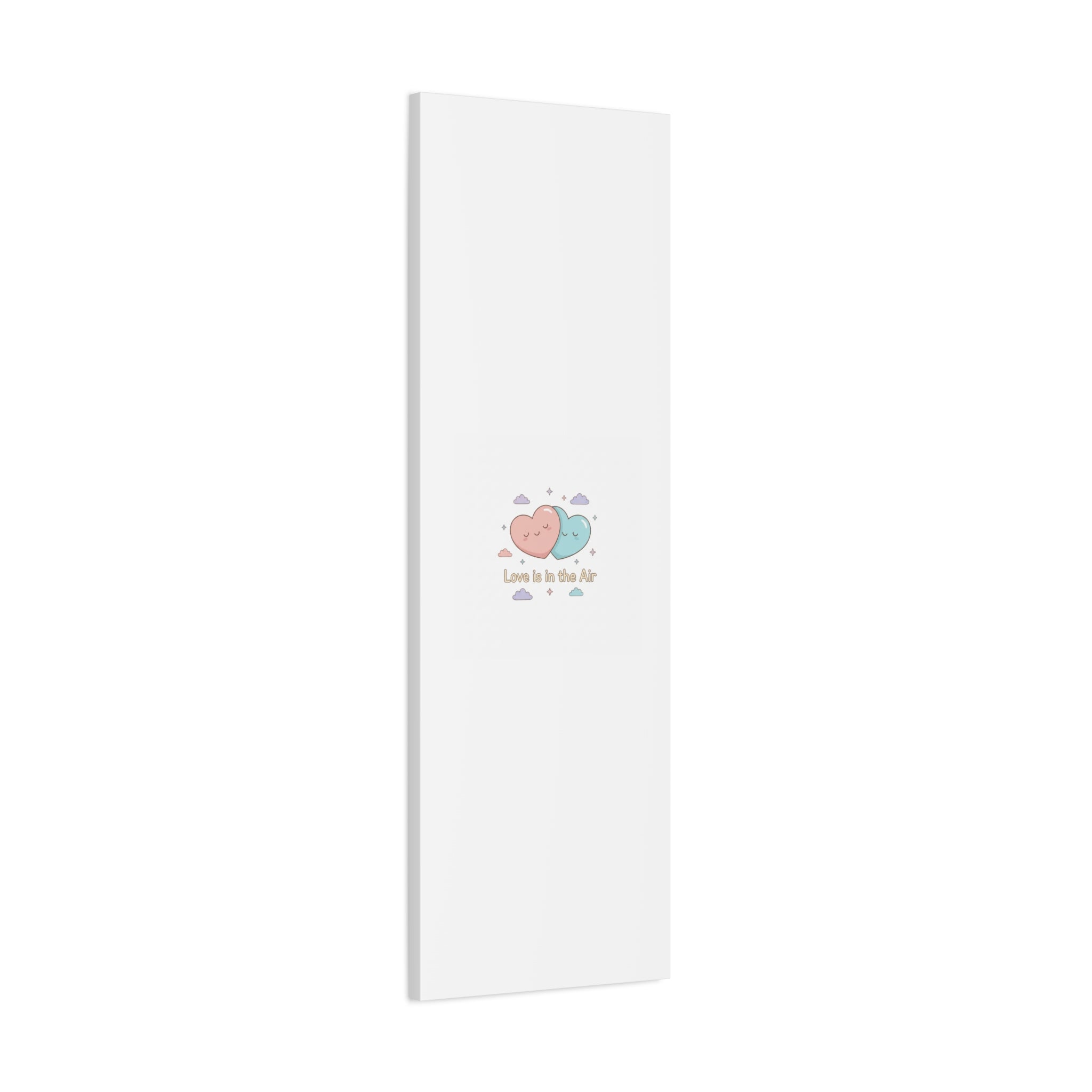 Love Is in the Air Heart Illustration Canvas | Micro‑Romance Galentine’s Pastel