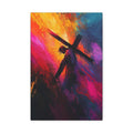 Colorful Abstract Jesus Carrying Cross Canvas Print — Vibrant Christian Wall Art