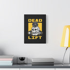 Deadlift Skull Gym Canvas Wall Art — 'Dead Lift' Weightlifting Decor