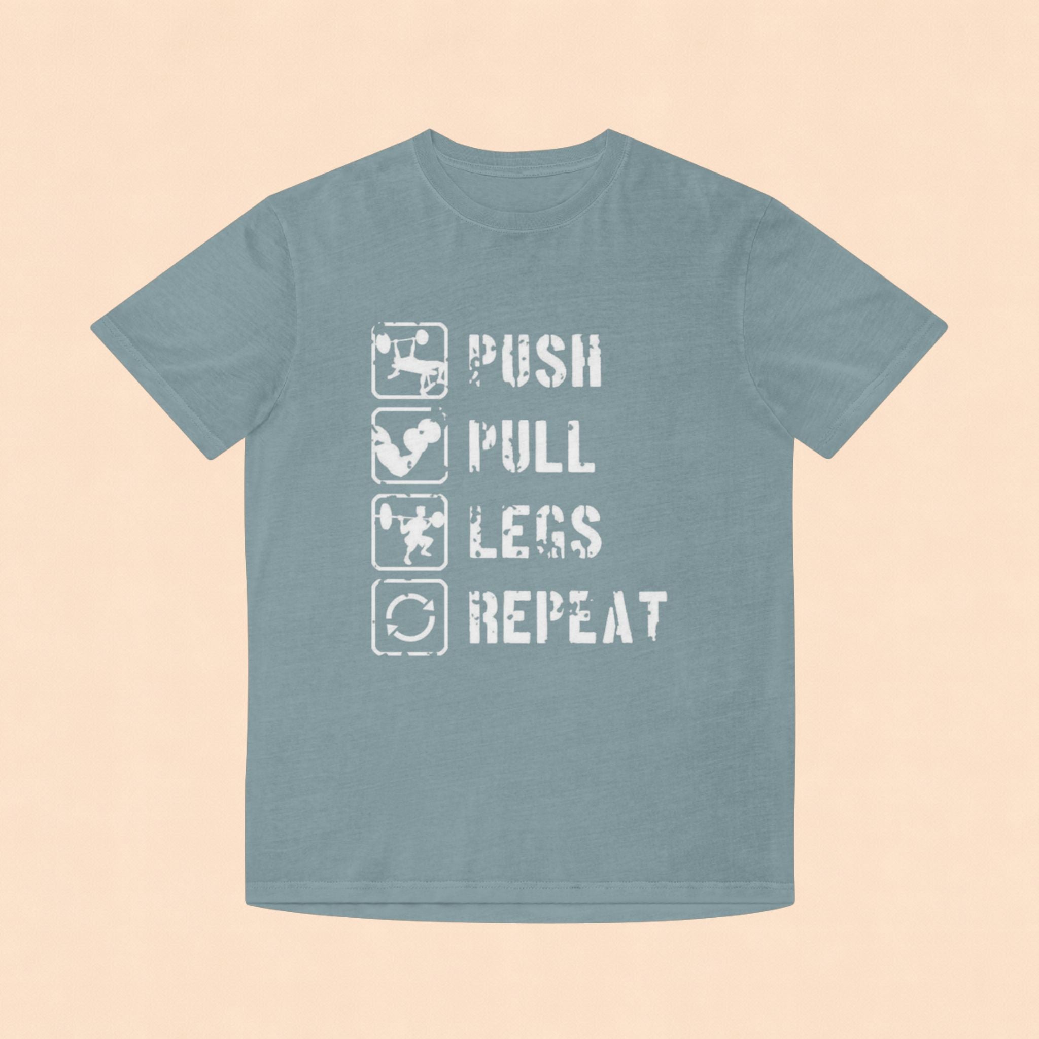 Push Pull Legs Repeat T-Shirt — Vintage Workout Gym Tee