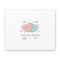 Love Is in the Air Heart Illustration Canvas | Micro‑Romance Galentine’s Pastel
