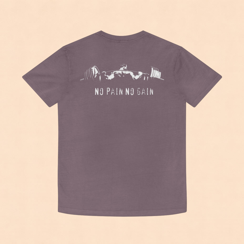 No Pain No Gain Faded Tee — Vintage Gym Workout Shirt