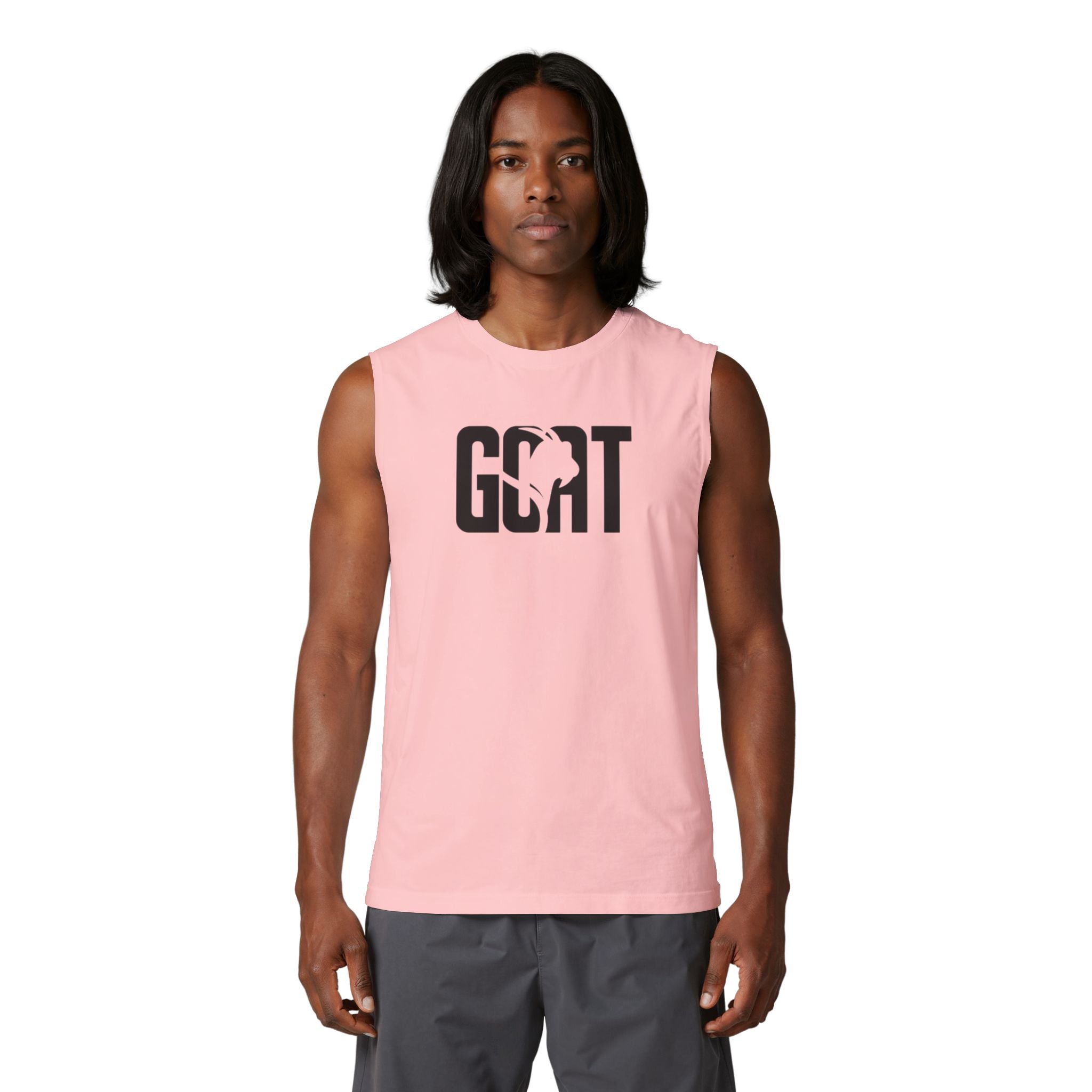 GOAT Muscle Tank Top — Number 91 Graphic Back, Athletic Streetwear