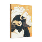 Mythic Trio Canvas Print — Golden Halo Portrait Matte Stretched