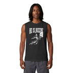 He Is Rizzin' Basketball Muscle Tank — Vintage Dunk Graphic Tank Top