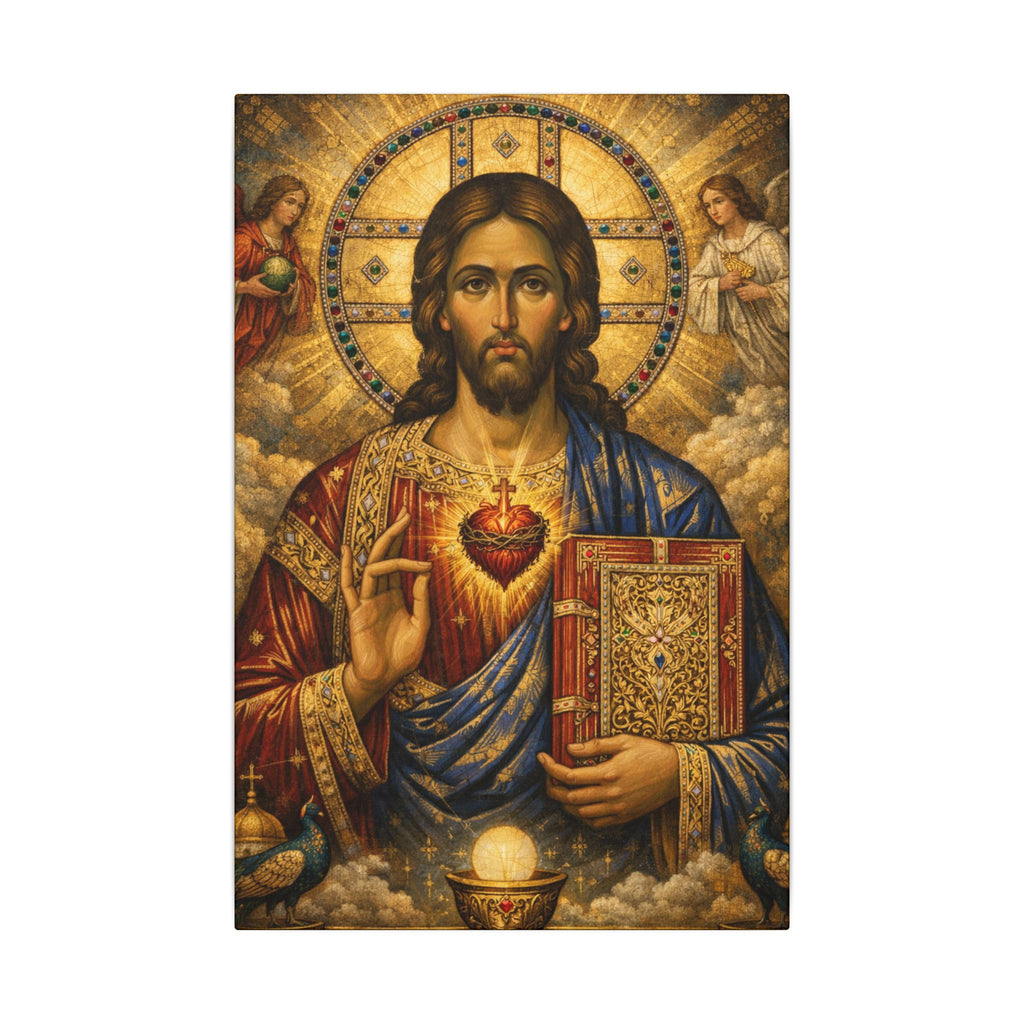 Saint of Saints Matte Canvas Print — Religious Christian Wall Art