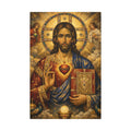 Saint of Saints Matte Canvas Print — Religious Christian Wall Art