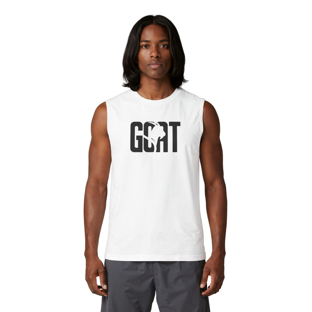 GOAT Muscle Tank Top — Number 91 Graphic Back, Athletic Streetwear