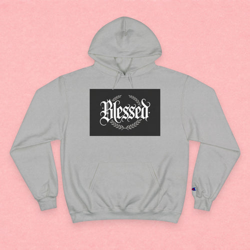 Blessed Hoodie – Vintage Script ‘Blessed’ Pullover for Faith & Gratitude