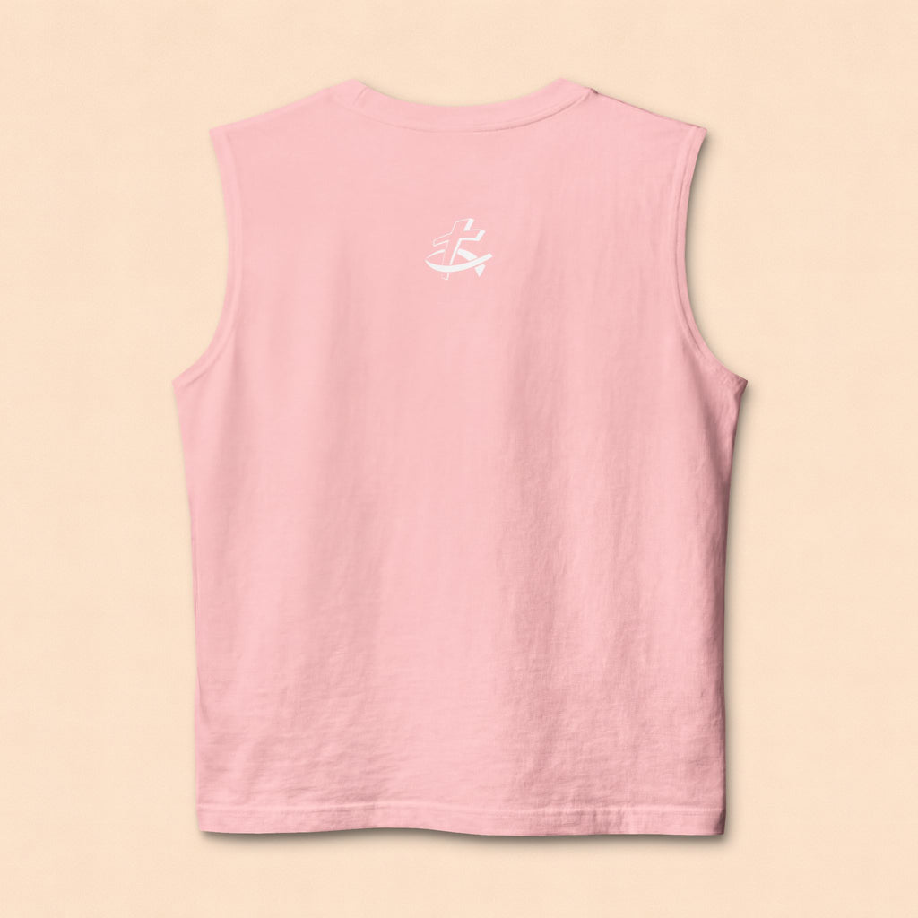 Christian Cross Barbell Muscle Tank — Faith & Fitness Gym Shirt