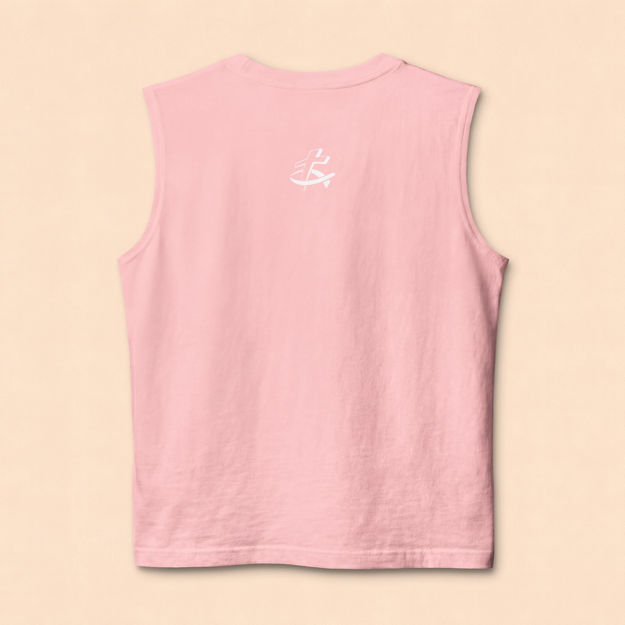 Christian Cross Barbell Muscle Tank — Faith & Fitness Gym Shirt