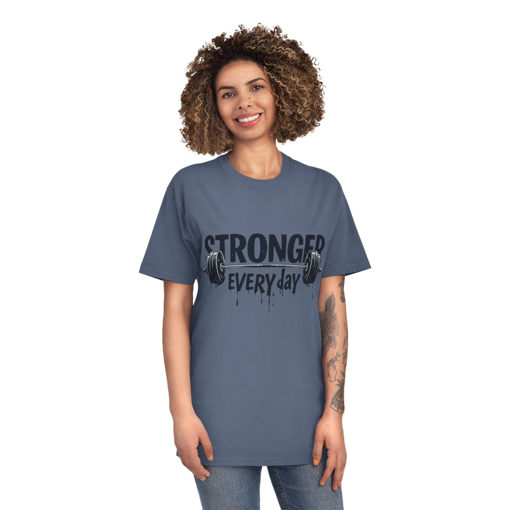 Stronger Every Day T-Shirt — Weightlifting Motivational Gym Tee