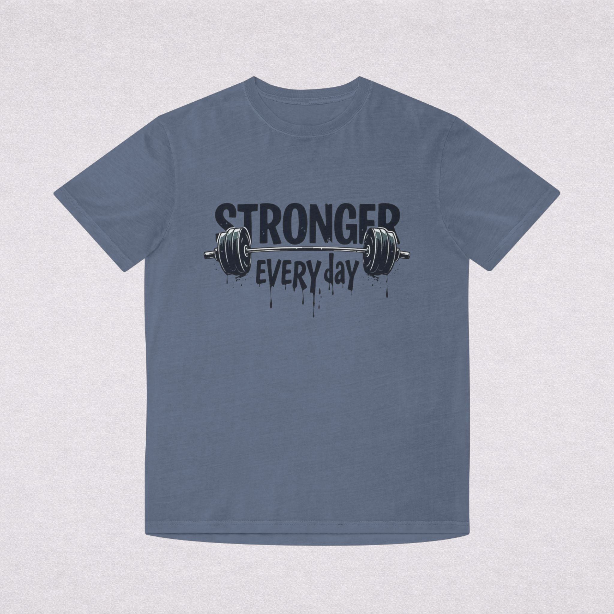 Stronger Every Day T-Shirt — Weightlifting Motivational Gym Tee