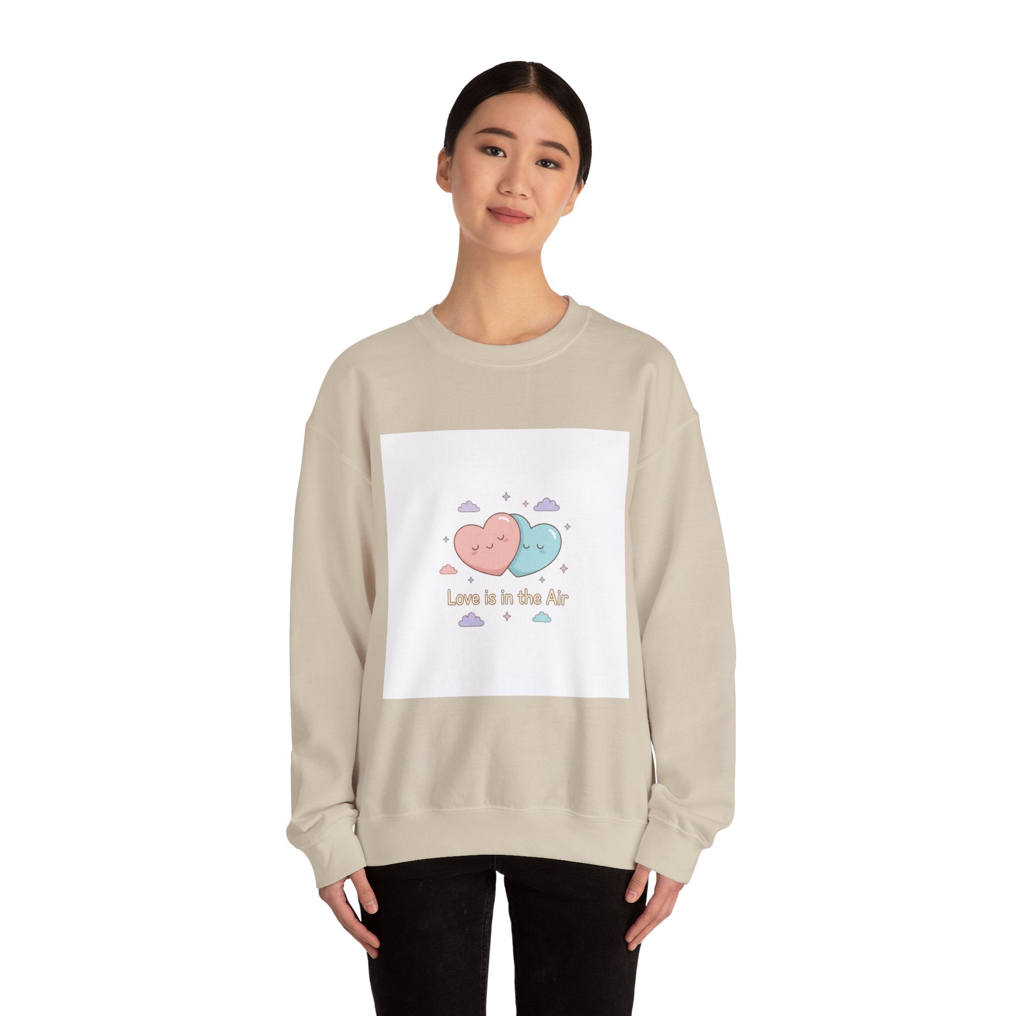Love Is in the Air Sweatshirt | Micro-Romance Pastel Hearts, Galentine’s, Self-Love