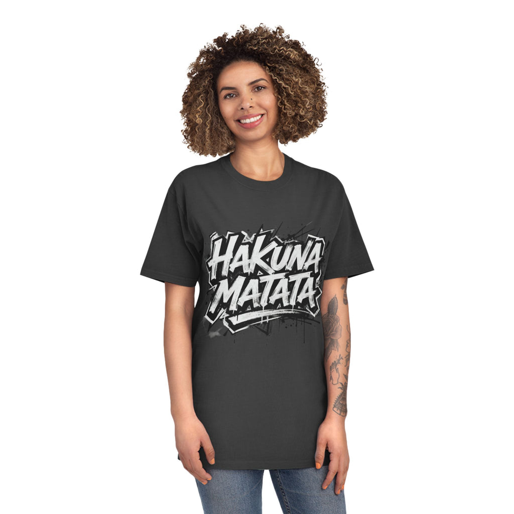 Hakuna Matata Graphic Tee — Retro Graffiti Relaxed T-Shirt