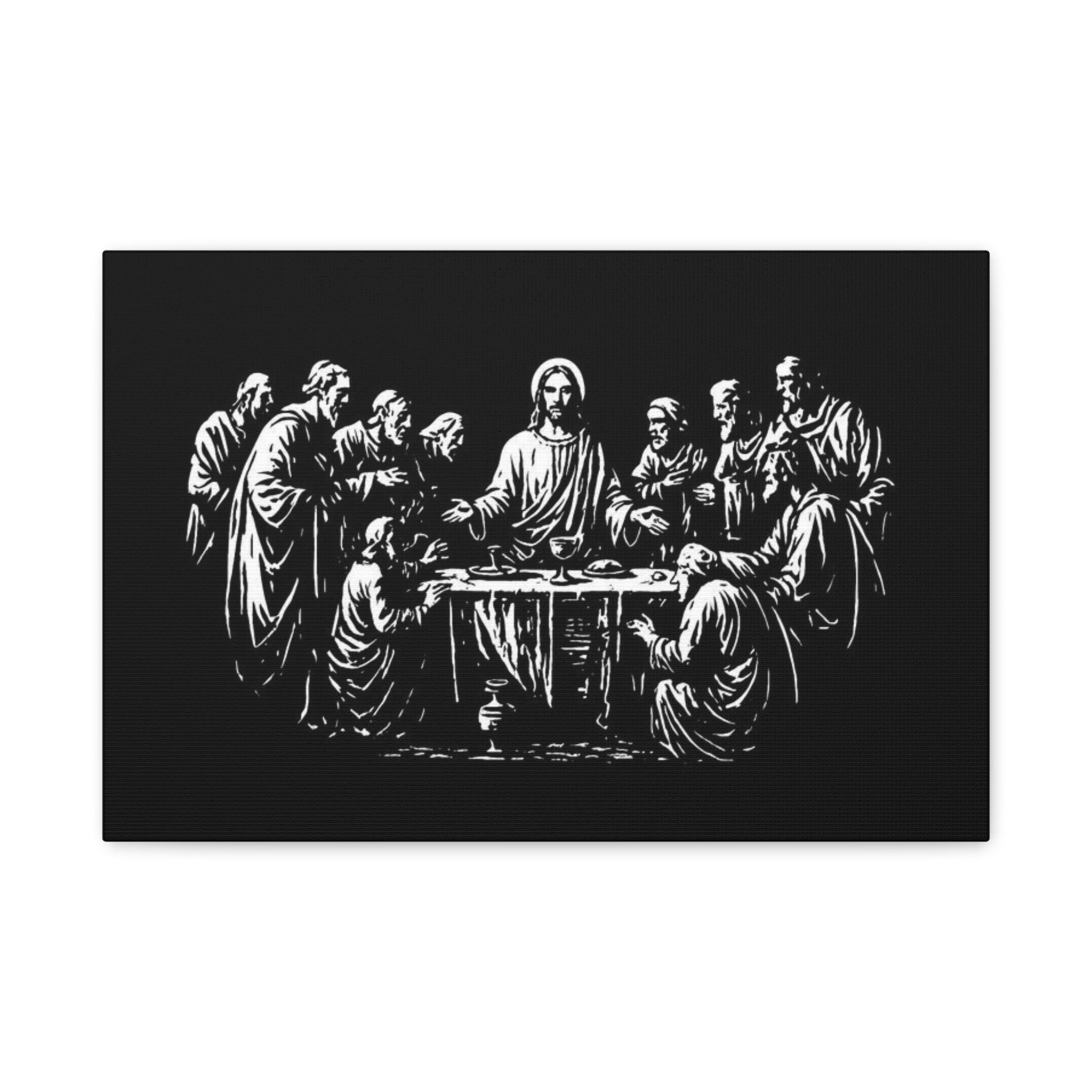 The Last Supper Matte Canvas Wall Art — Christian Religious Home Decor