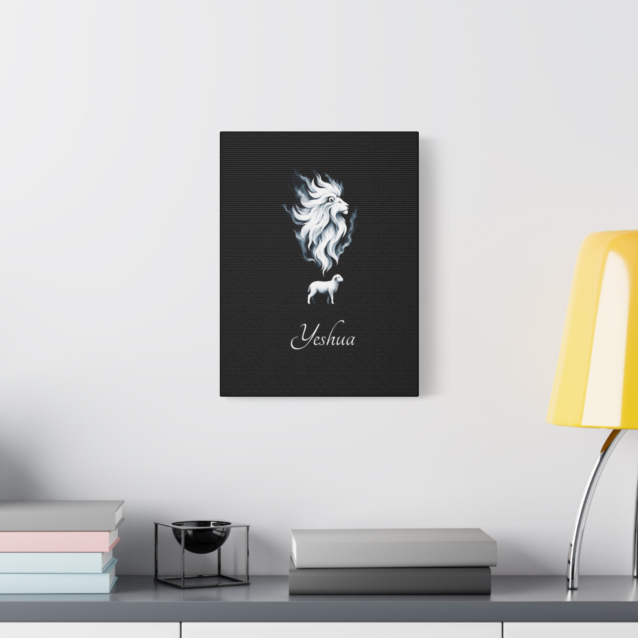 Yeshua Lion & Lamb Matte Canvas Print