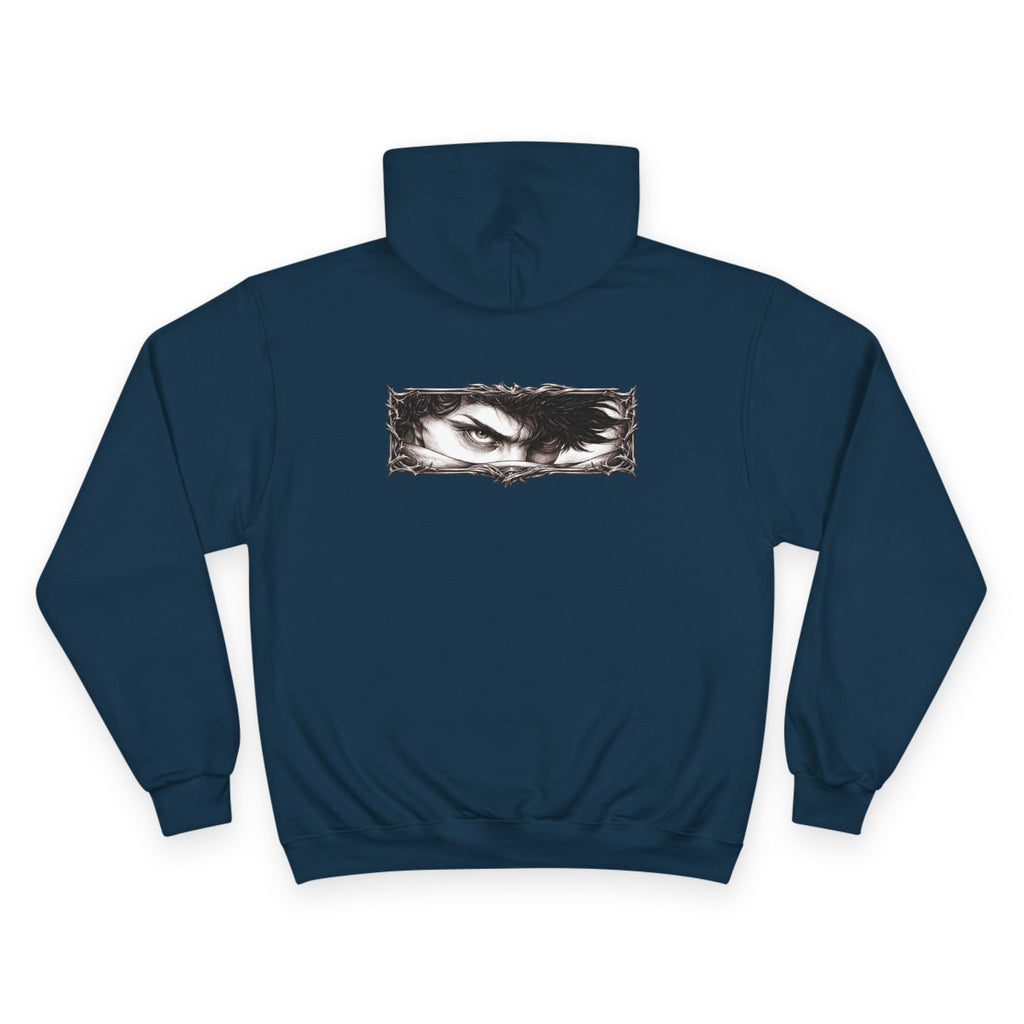 Eyes of the Champion Hoodie — Intense Gaze Graphic Pullover