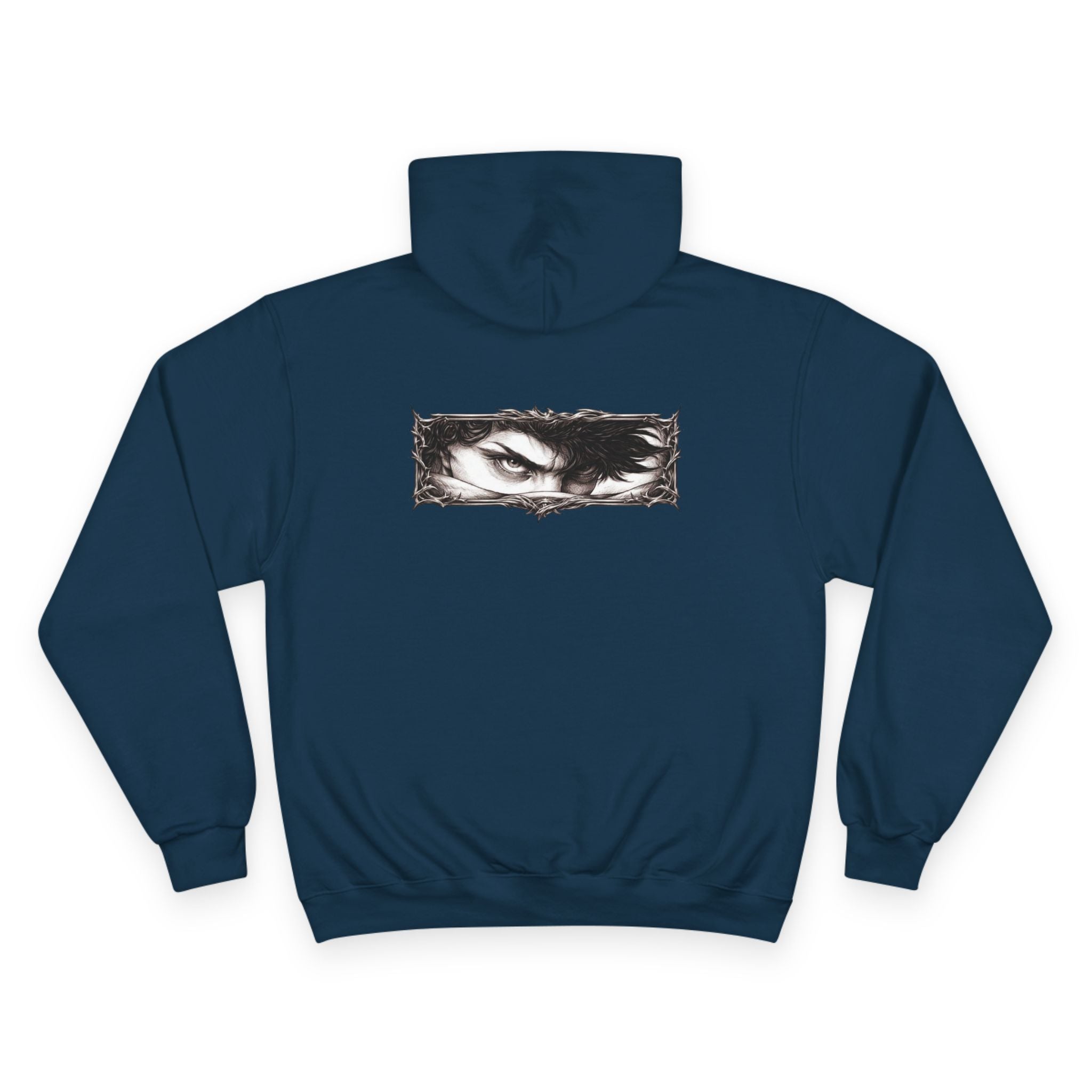 Eyes of the Champion Hoodie — Intense Gaze Graphic Pullover