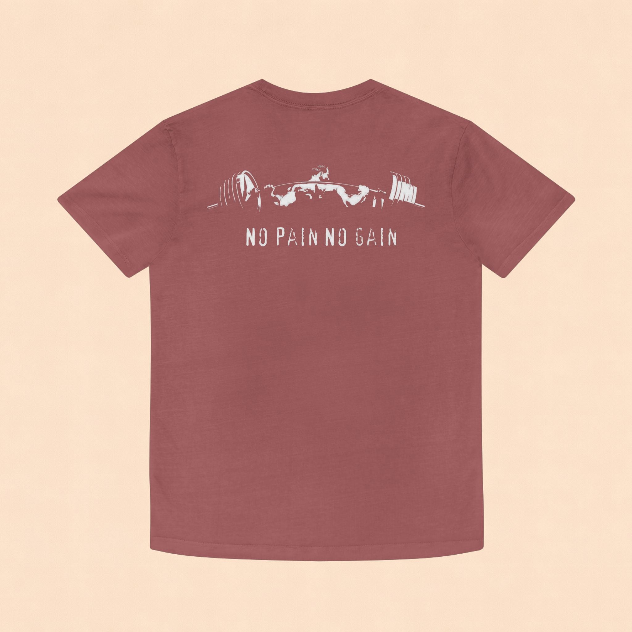 No Pain No Gain Faded Tee — Vintage Gym Workout Shirt