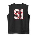 GOAT Muscle Tank Top — Number 91 Graphic Back, Athletic Streetwear