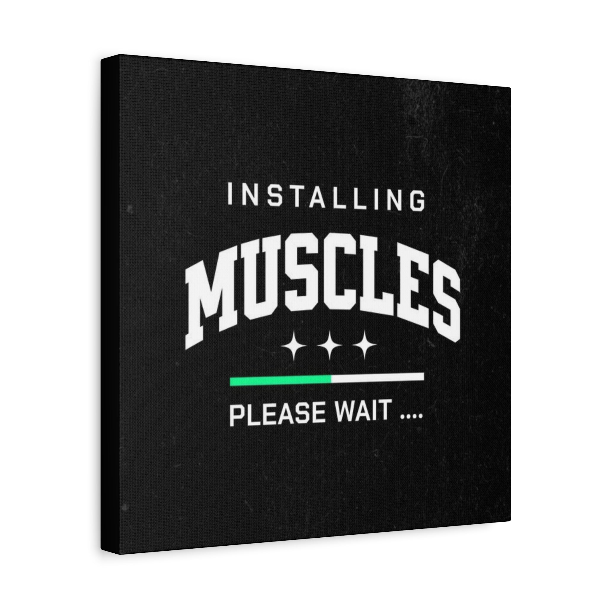 Installing Muscles Canvas Wall Art – Fitness Progress Print