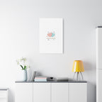 Love Is in the Air Heart Illustration Canvas | Micro‑Romance Galentine’s Pastel