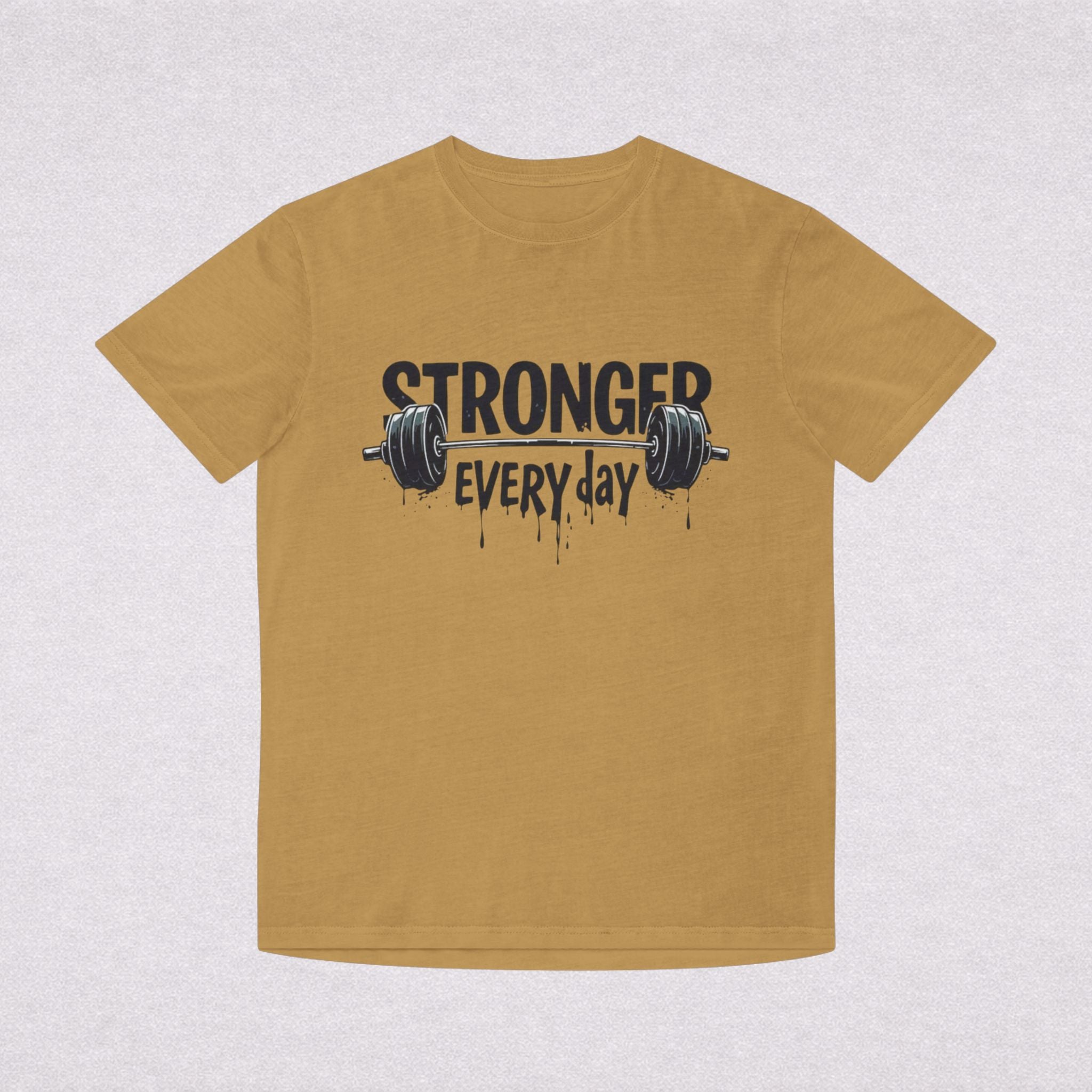 Stronger Every Day T-Shirt — Weightlifting Motivational Gym Tee