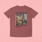 Los Angeles NYC Vintage Graphic Tee — 'Enjoy The Moment' Faded Shirt