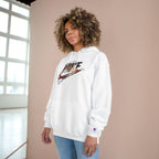 One Piece Luffy Champion Hoodie — White Pullover with Vintage Sports Graphic
