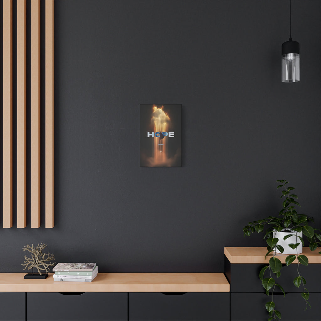 Hope Superman Matte Canvas Wall Art — Inspirational Superhero Poster