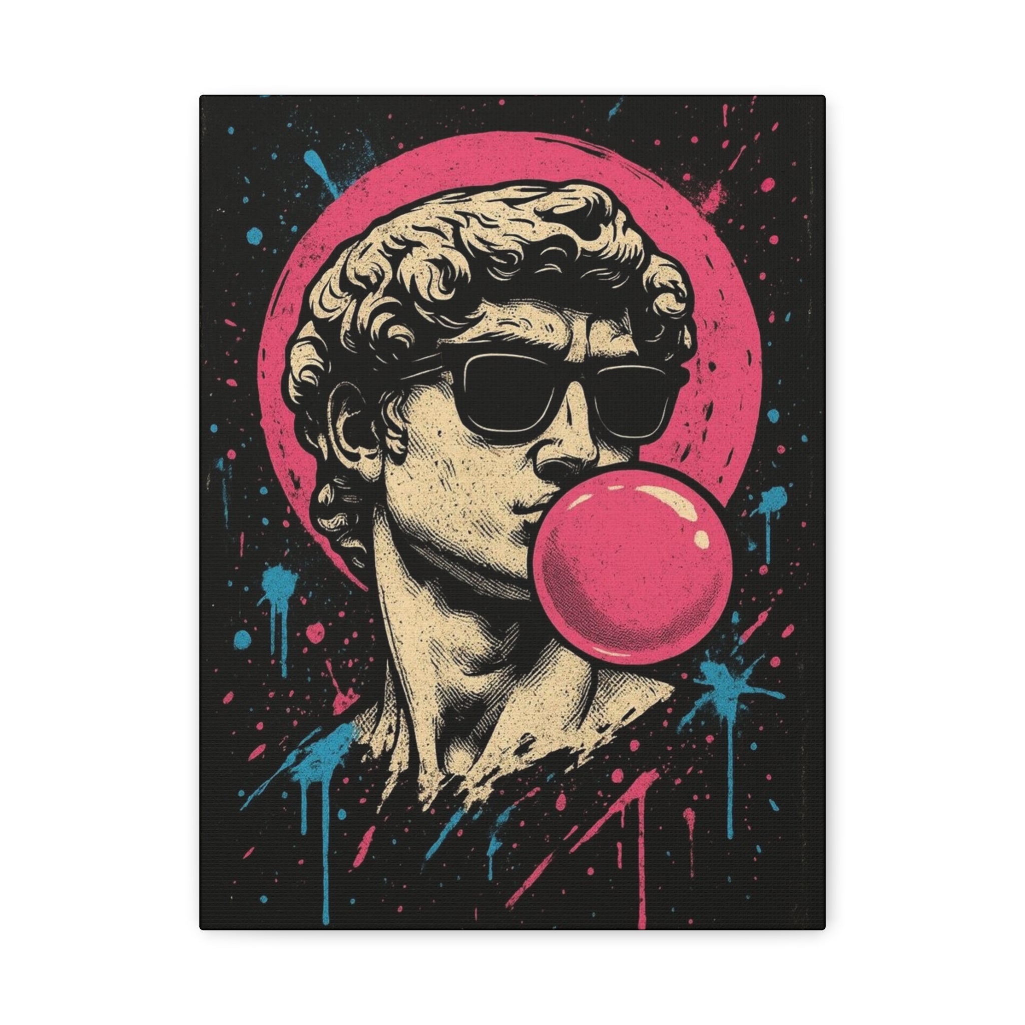 Retro Pop David Bust Canvas