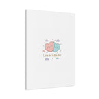 Love Is in the Air Heart Illustration Canvas | Micro‑Romance Galentine’s Pastel