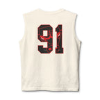 GOAT Muscle Tank Top — Number 91 Graphic Back, Athletic Streetwear