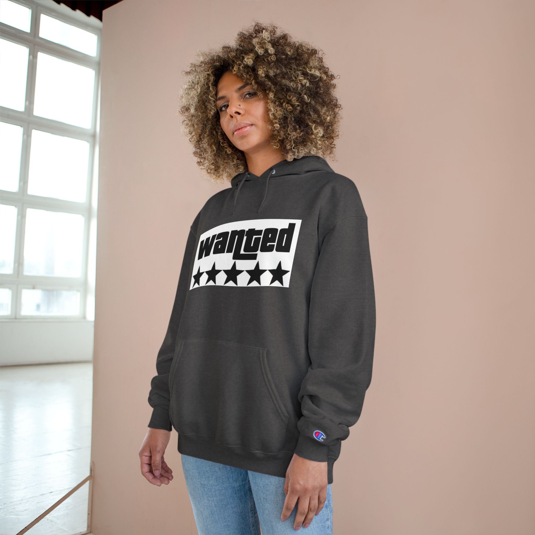 Wanted Five-Star Hoodie — Graphic Champion Pullover