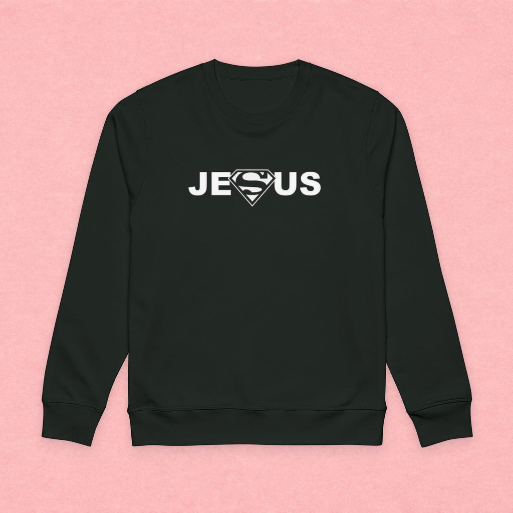 Jesus Superhero Sweatshirt – Christian Faith Crewneck