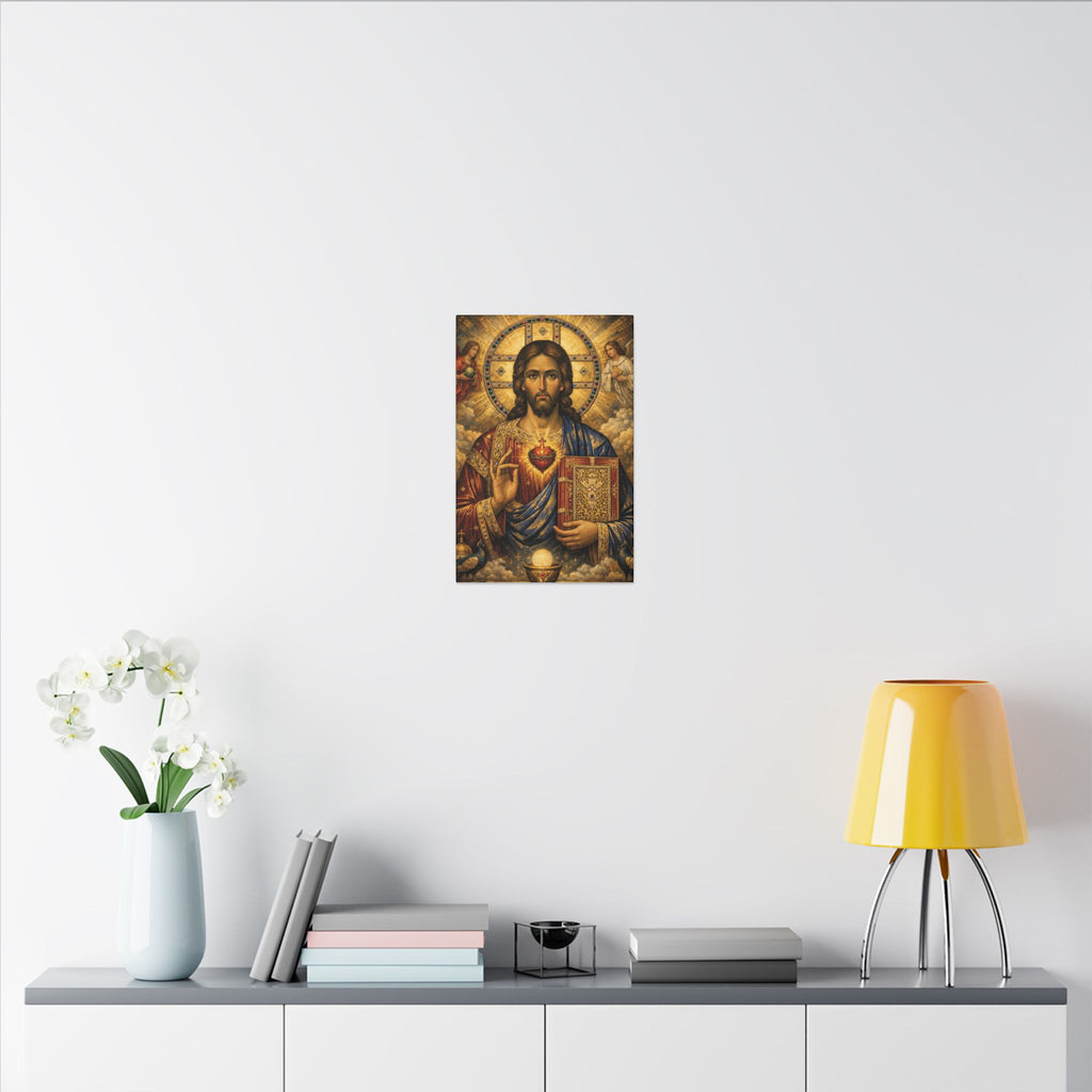 Saint of Saints Matte Canvas Print — Religious Christian Wall Art