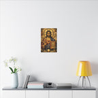 Saint of Saints Matte Canvas Print — Religious Christian Wall Art