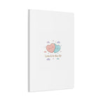 Love Is in the Air Heart Illustration Canvas | Micro‑Romance Galentine’s Pastel