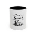 I Am Saved Lamb Coffee Mug — Christian Faith Accent Mug (11/15 oz)