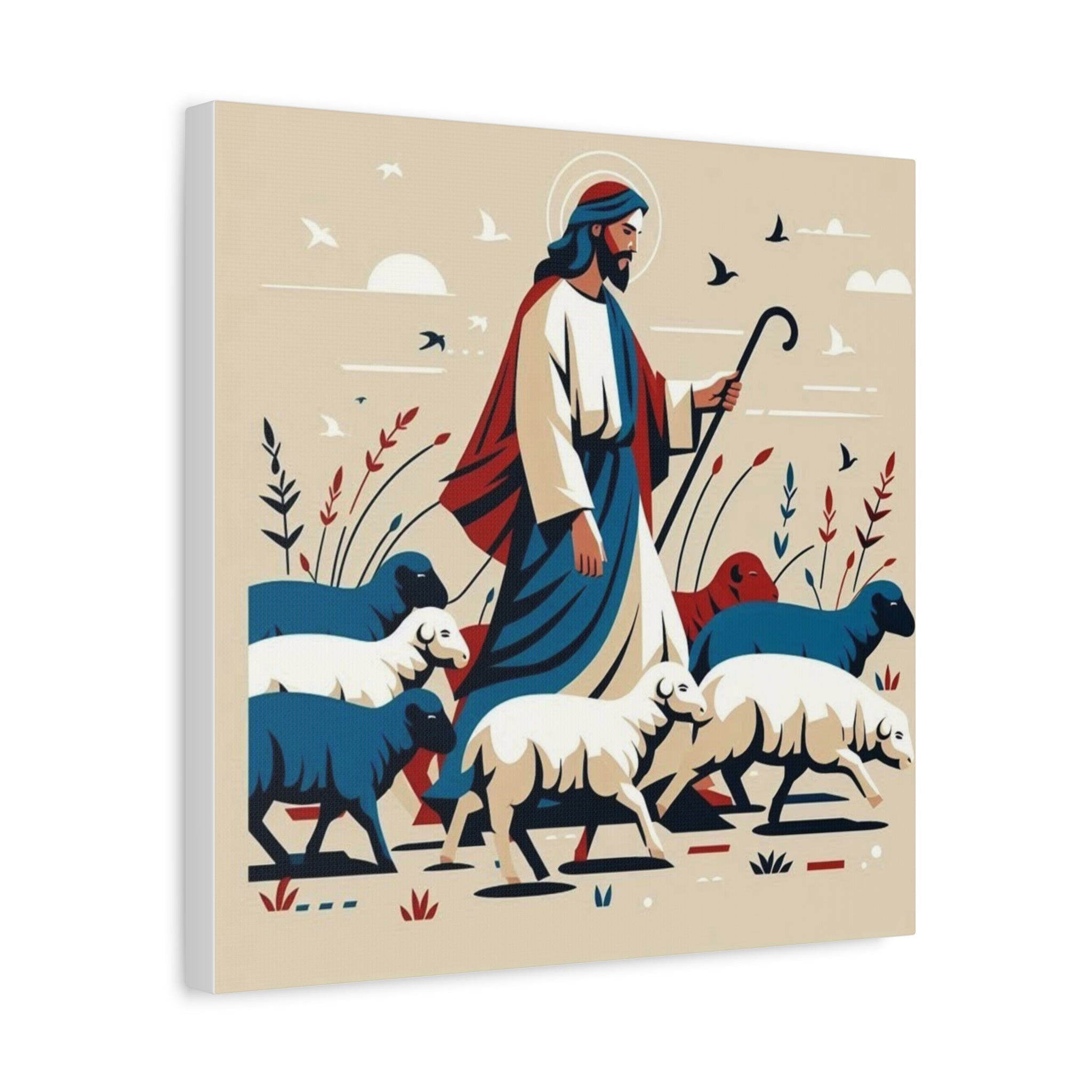 The Good Shepherd- Matte Canvas, Stretched, 1.25"