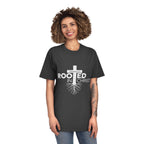 Rooted in Christ T-Shirt — Colossians 2:7 Christian Faith Tee