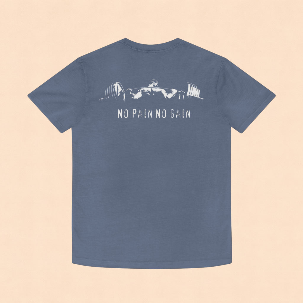 No Pain No Gain Faded Tee — Vintage Gym Workout Shirt